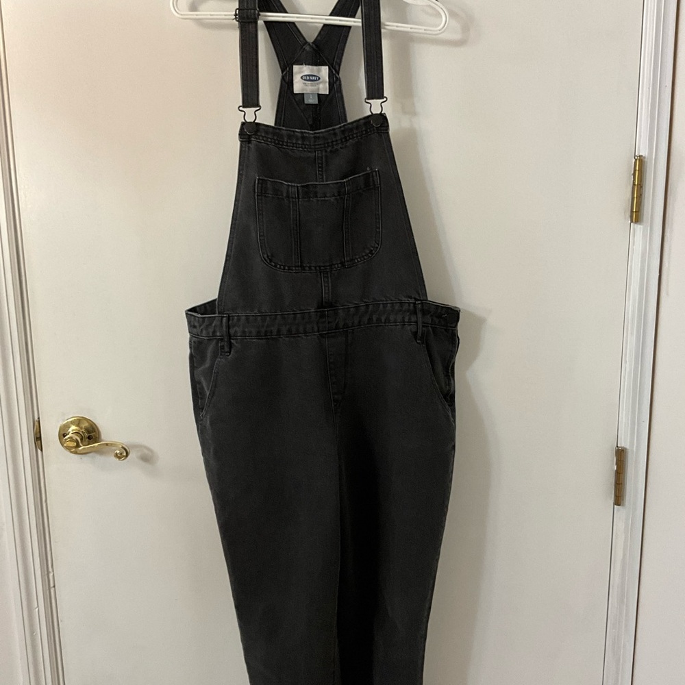 [Old Navy] Charcoal Denim Overalls